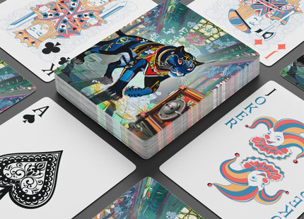 Cyber Panther's Hunt Playing Cards