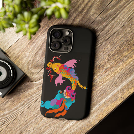 Golden Koi Phone Case – Lucky Swim & Vibrant Fortune