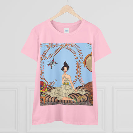 Minuit … ou l’appartement à la mode by George Barbier Women's Midweight Cotton Tee