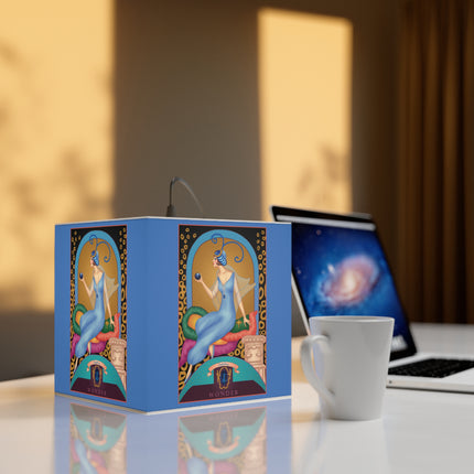 September & Sapphire Zodiac Light Cube Lamp