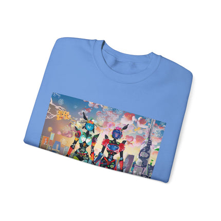 Cyber Punk Robot Models Unisex Heavy Blend™ Crewneck Sweatshirt