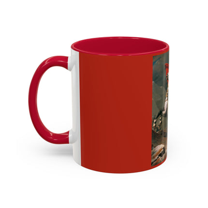 Napoleon Crossing the Alps by Jacques-Louis David Colorful Mugs (11oz, 15oz)