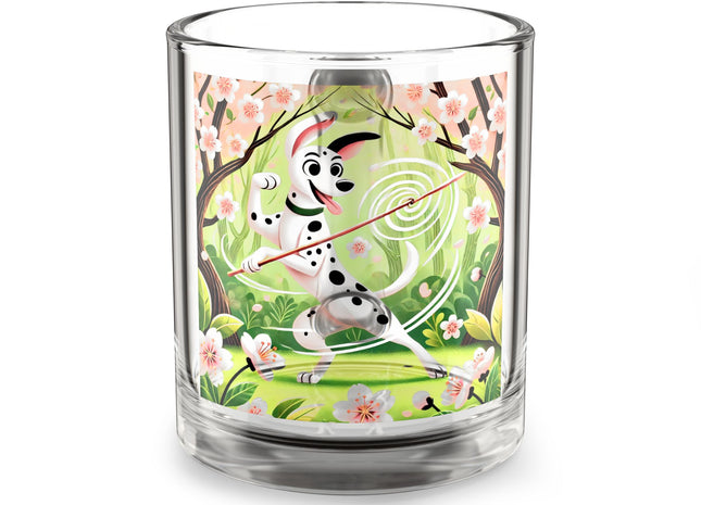 Dalmatian Dance in Glass Mug, 10oz