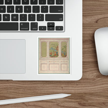 Chinoiserie scenes by Anonymous Die-Cut Stickers (5 Sizes)