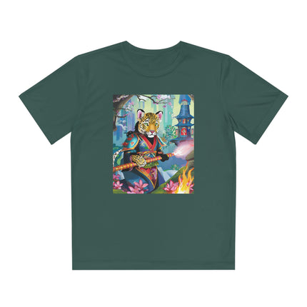 Cyberpunk Leopard Youth Competitor Tee