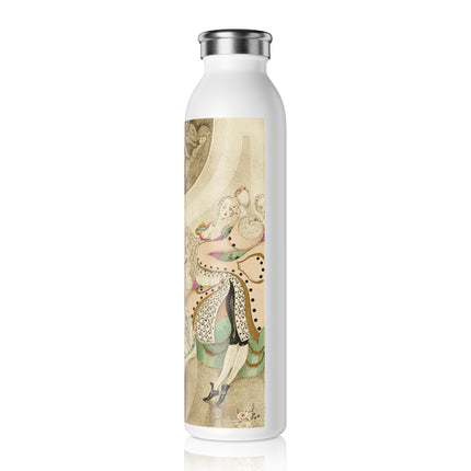 Sur talons rouges (On Red Heels) pl 01 by Gerda Wegener Slim Water Bottle