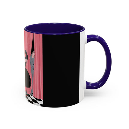 The Ladies Behind The Velvet Curtain Colorful Mugs – Art Deco Theatrical Elegance