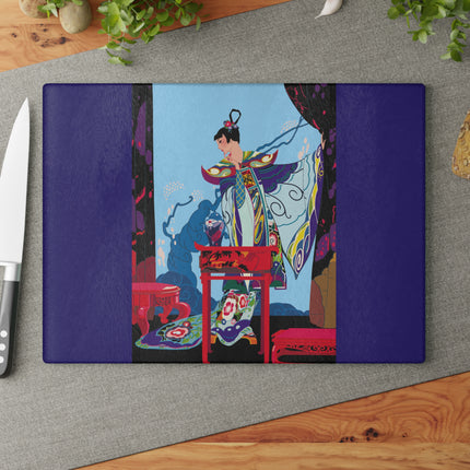A Visual Journey by Umberto Brunelleschi Glass Cutting Board