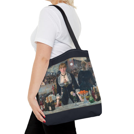 A Bar at the Folies-Bergère by Edouard Manet Tote Bag (AOP)