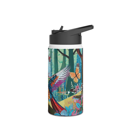 A Colorful Raptor Stainless Steel Water Bottle