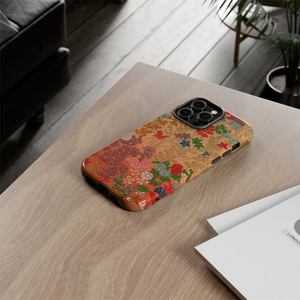 Ornamental Japanese Flower Pattern Phone Cases