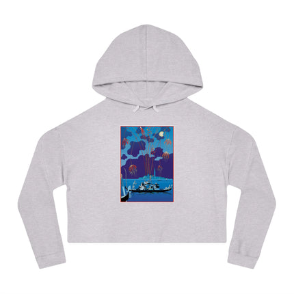 Fireworks in Venice by George Barbier Women’s Cropped Hooded Sweatshirt