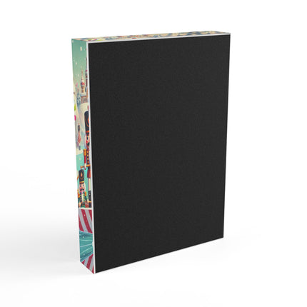 Nutcracker Candy-Striped Adventure Acrylic Art Block