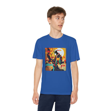 Black Cat in Kimono Youth Competitor Tee