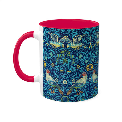 Bird by William Morris Colorful Mugs, 11oz