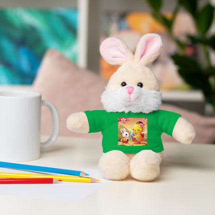 Whimsical Springtime Exchange Stuffed Animals with Tee