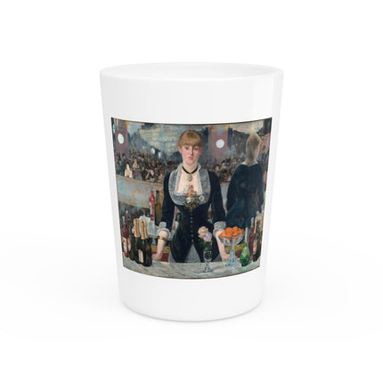 A Bar at the Folies-Bergère by Edouard Manet Ceramic Shot Glass