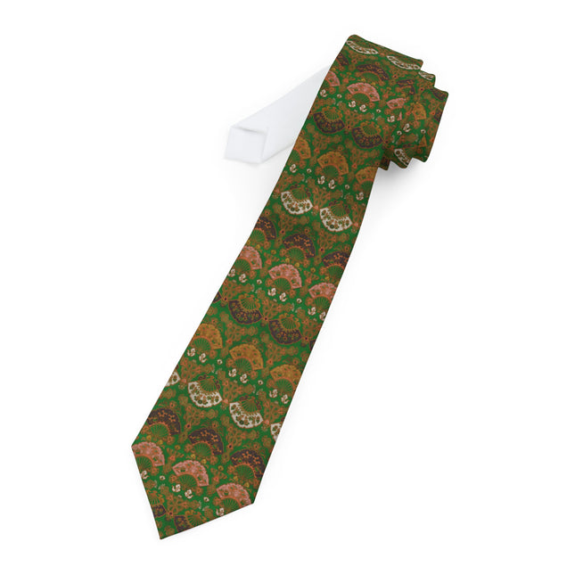 Japanese Fan Pattern by G.A. Audsley Necktie