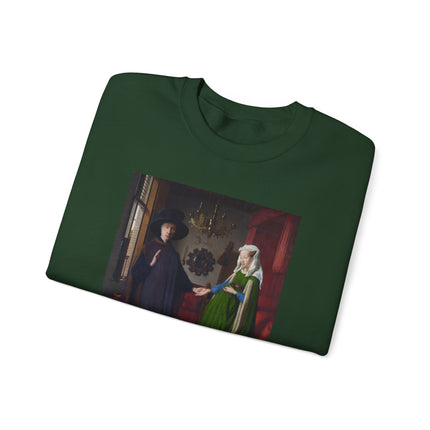 Arnolfini Portrait by Jan Van Eyck Heavy Blend™ Crewneck Sweatshirt