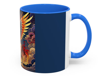 Flame-Winged Horse at Sunset Colorful Mugs (11oz, 15oz)