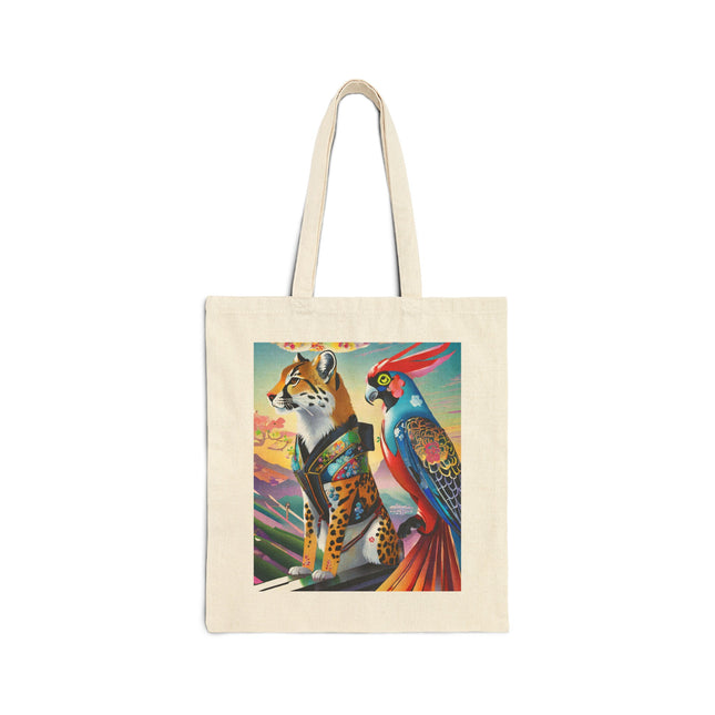 Cybernetic Duets Cotton Canvas Tote Bag