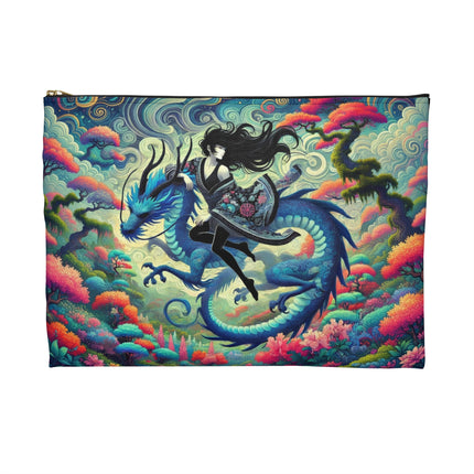 Mystic Guardian of the Sky Flat Pouch – Bold Fantasy, Power & Dreamlike Energy
