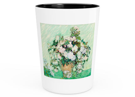 Roses by Vincent Van Gogh Ceramic Shot Glass
