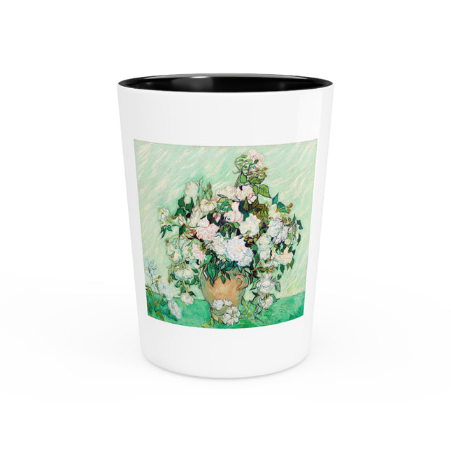 Roses by Vincent Van Gogh Ceramic Shot Glass