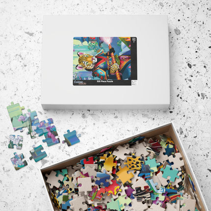 Cyberpunk Leopard Puzzle (110, 252, 520 or 1014-piece)