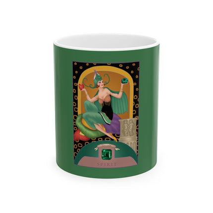May & Emerald (from the Gem Series) by Sofia Chiostri Ceramic Mug 11oz