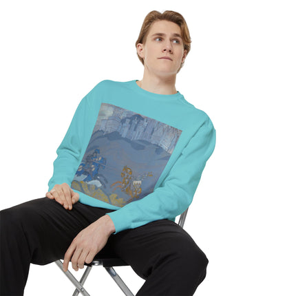 The Duel by Nicholas Roerich Unisex Garment-Dyed Sweatshirt