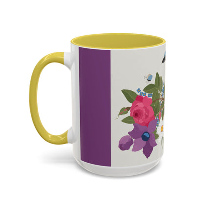 Bluebird & Butterfly Colorful Mugs – Spring Harmony & Delicate Beauty