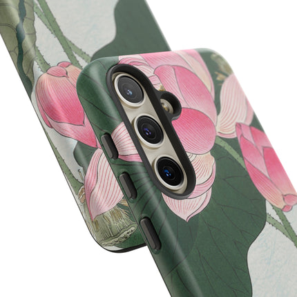 Blooming Lotus Flowers by Ohara Koson Phone Cases