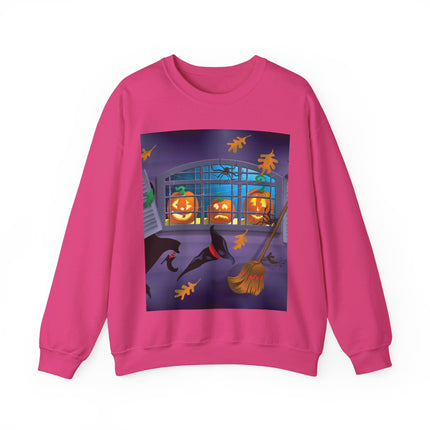 Whimsical Halloween Mischief Unisex Heavy Blend™ Crewneck Sweatshirt