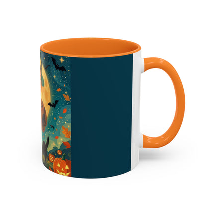 🦇🎃 The Witch Of Batwing Pumpkin Hollow Colorful Mug – Moonlit Halloween Charm