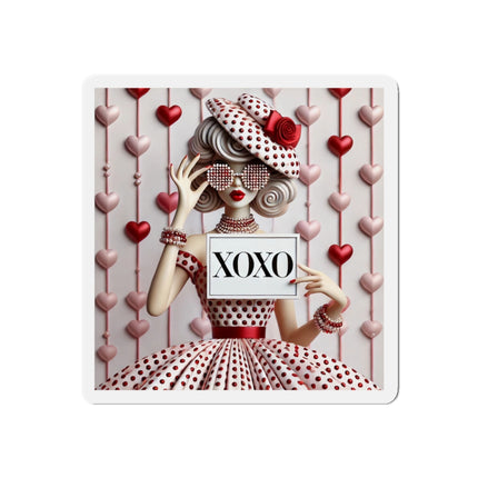 Fashionably Yours, XOXO Die-Cut Magnets (5 Sizes)
