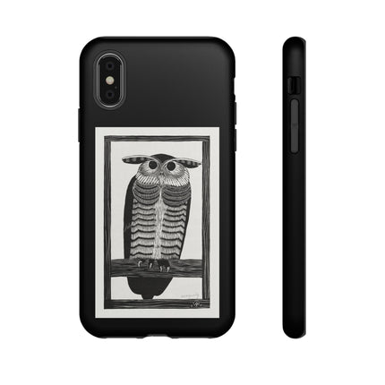 Horned Owl by Samuel Jessurun de Mesquita Phone Cases