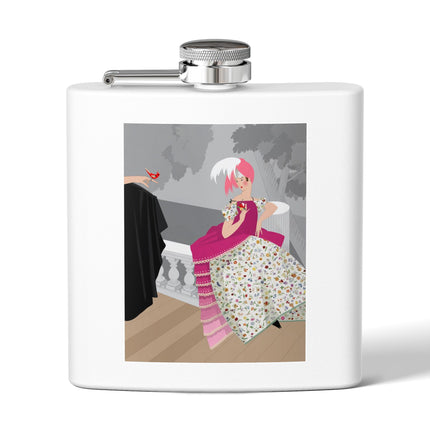The Red Bird Stainless Steel Flask – Gentle Storybook Charm & Elegant Whimsy