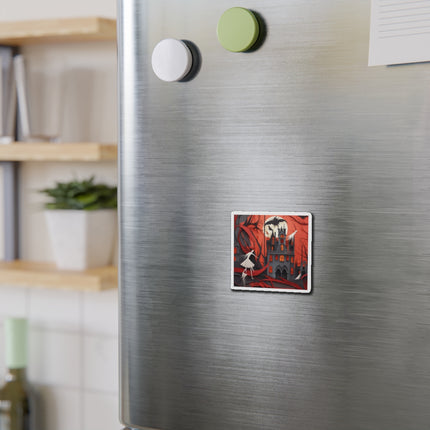 Halloween Night Scene Die-Cut Magnets (5 Sizes)