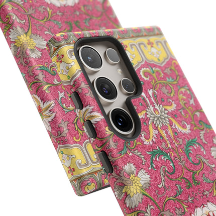 Pink Floral Pattern by Owen Jones Phone Cases