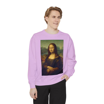 Mona Lisa by Leonardo da Vinci Unisex Garment-Dyed Sweatshirt