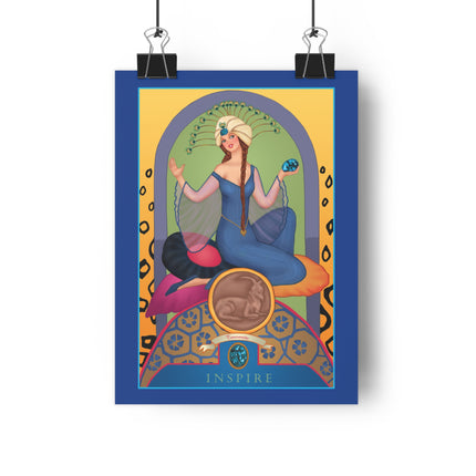 December & Tanzanite (from the Gem Series) by Sofia Chiostri Giclée Art Print