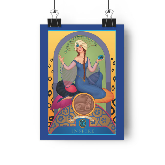 December & Tanzanite (from the Gem Series) by Sofia Chiostri Giclée Art Print