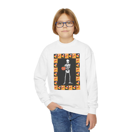 Candy Corn Skeleton Youth Crewneck Sweatshirt