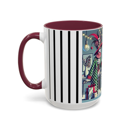 Whimsical Christmas Tea Party Colorful Mugs (11oz, 15oz)