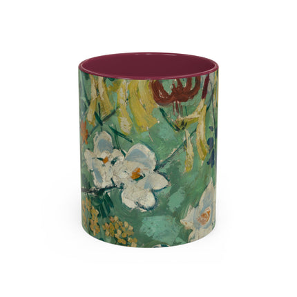 Flowers by August Babberger Colorful Mugs (11oz, 15oz)