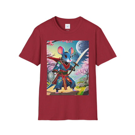 Cyber Samurai Rat Softstyle T-Shirt