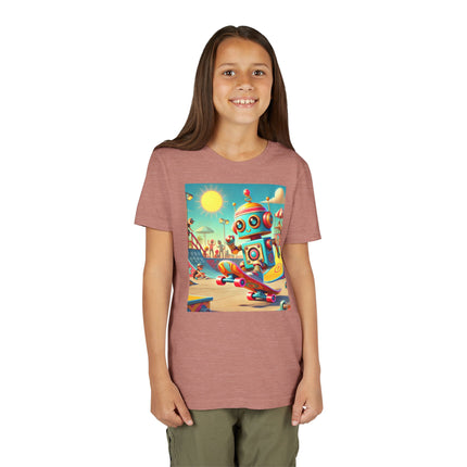 Skate Park Robot Youth Short Sleeve Tee