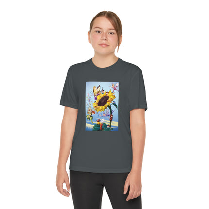 Sunflower Fairies by Margaret Tarrant Youth Competitor Tee – Golden Garden Magic & Storybook Wonder