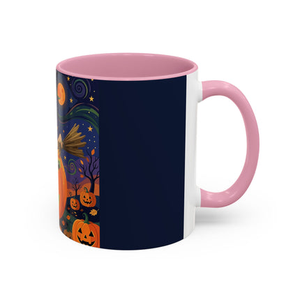 🧙‍♀️🎃 The Witch Of Pumpkin Moon Hollow Colorful Mug – Whimsical Halloween Magic